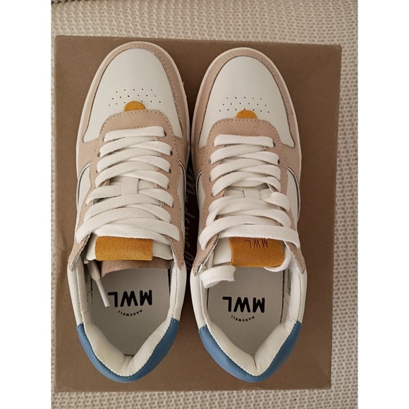 Madewell Shoes - NWT Madewell MWL Court Sneakers Leather Nubuck Suede Tranquil Lake Womens 7